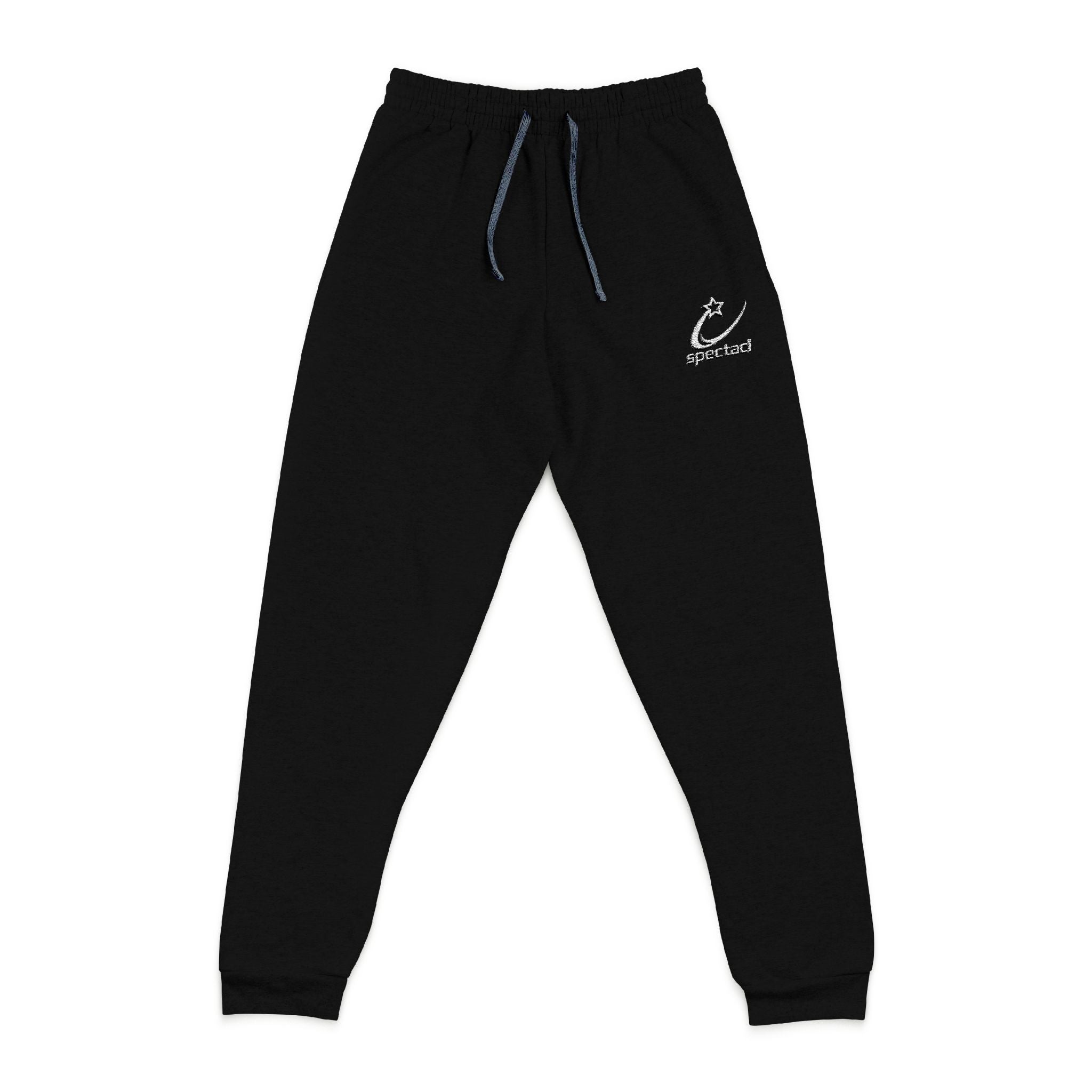 Embroidered Relaxed Joggers — Minimal Cat Outline