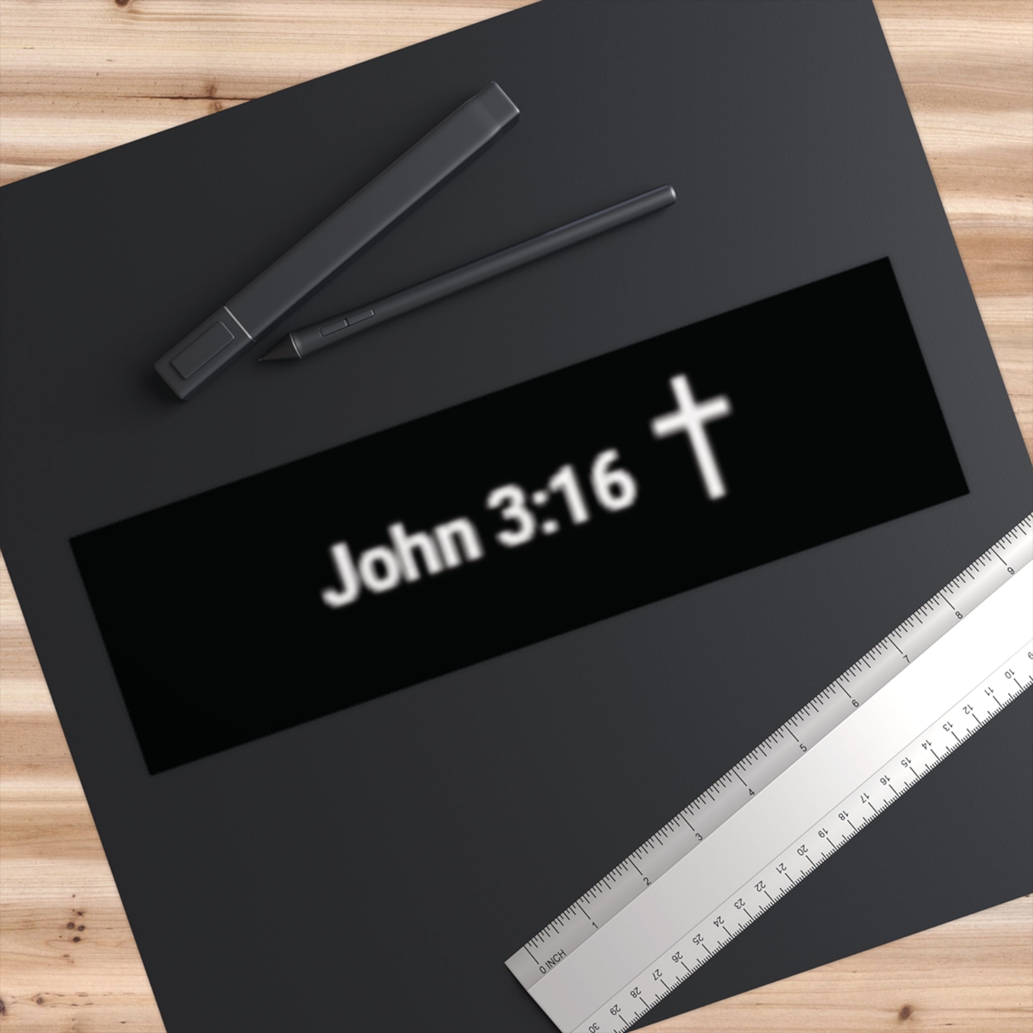 John 3:16 Cross Bumper Sticker — Christian Faith Vinyl Decal
