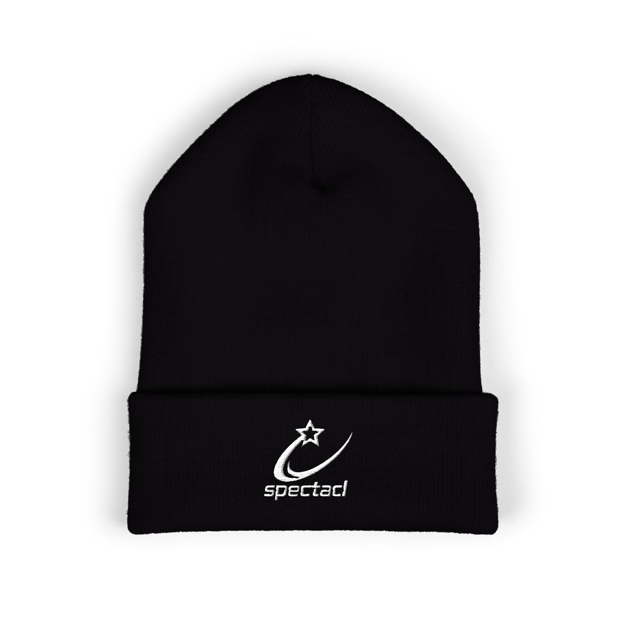 Spectacl Embroidered Cuffed Beanie – Minimal Star Logo Knit Hat