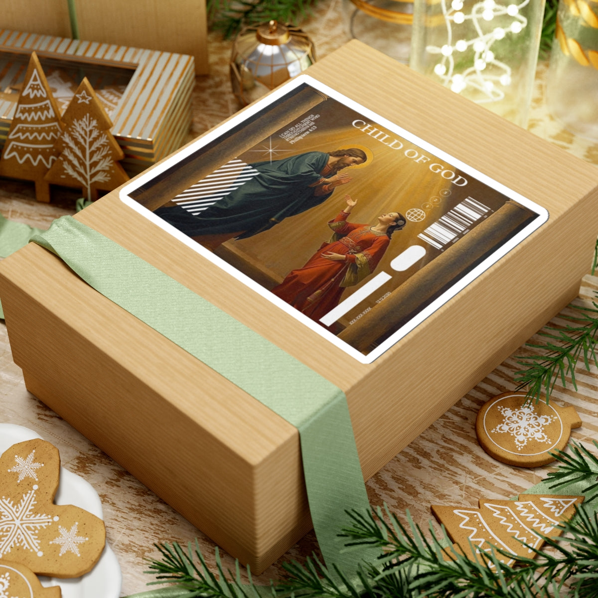 Child of God Religious Kiss-Cut Sticker — Christian Faith Laptop Decal