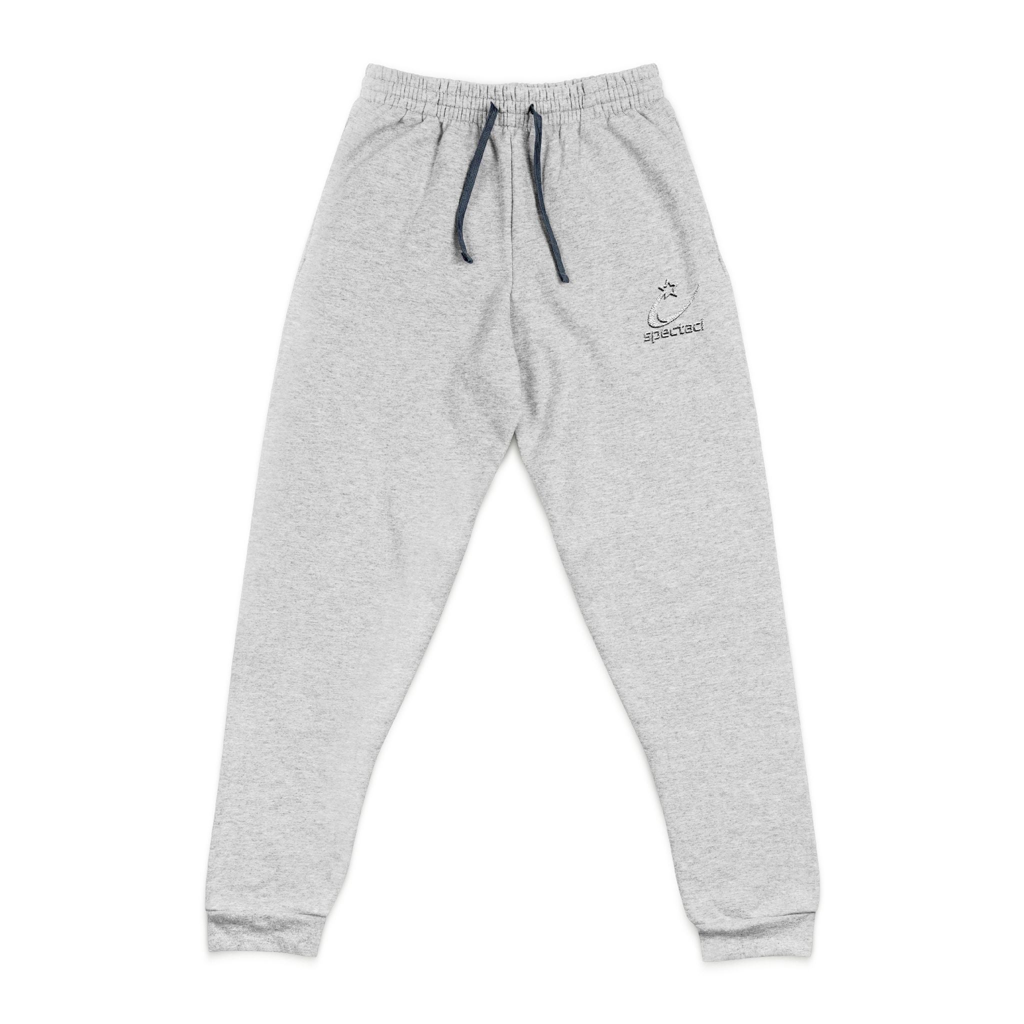Embroidered Relaxed Joggers — Minimal Cat Outline
