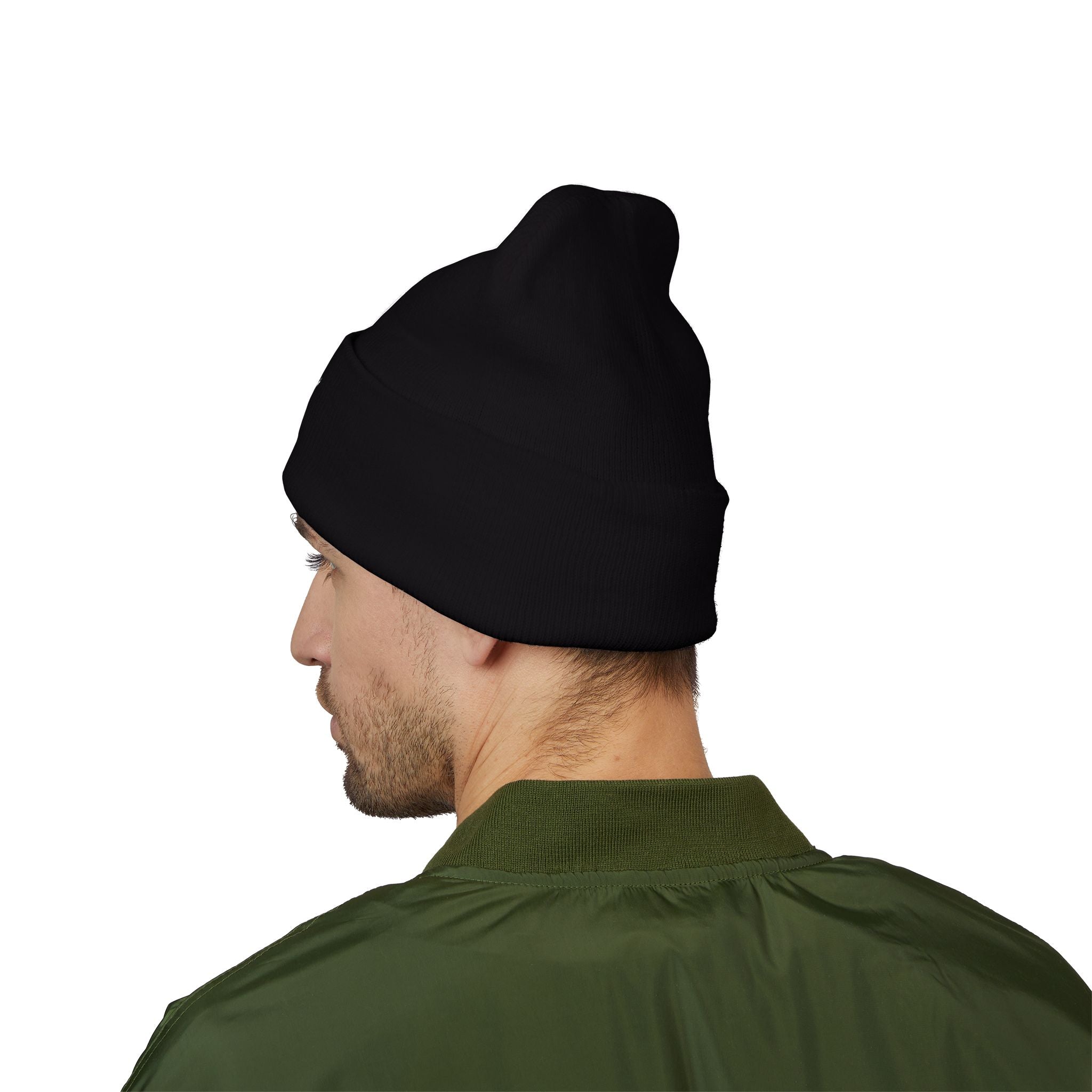 Spectacl Embroidered Cuffed Beanie – Minimal Star Logo Knit Hat