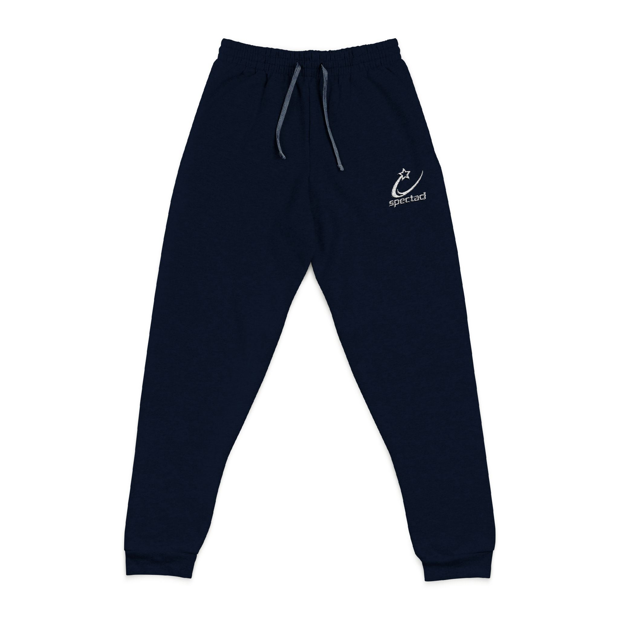 Embroidered Relaxed Joggers — Minimal Cat Outline