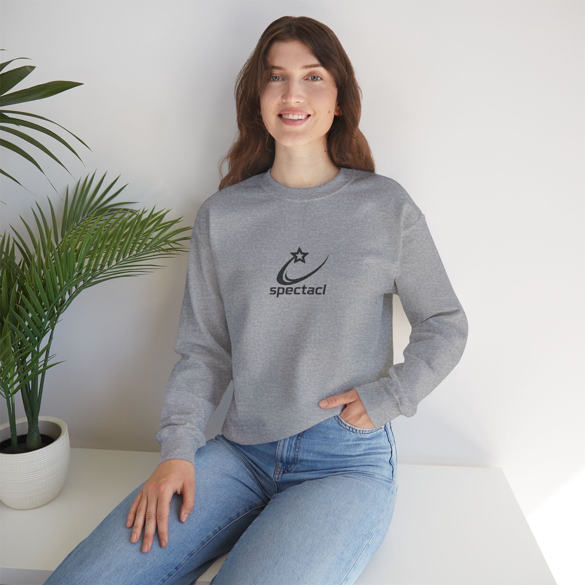 Spectacl Singature Logo Crewneck Sweatshirt embroidered