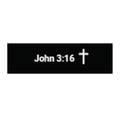 John 3:16 Cross Bumper Sticker — Christian Faith Vinyl Decal