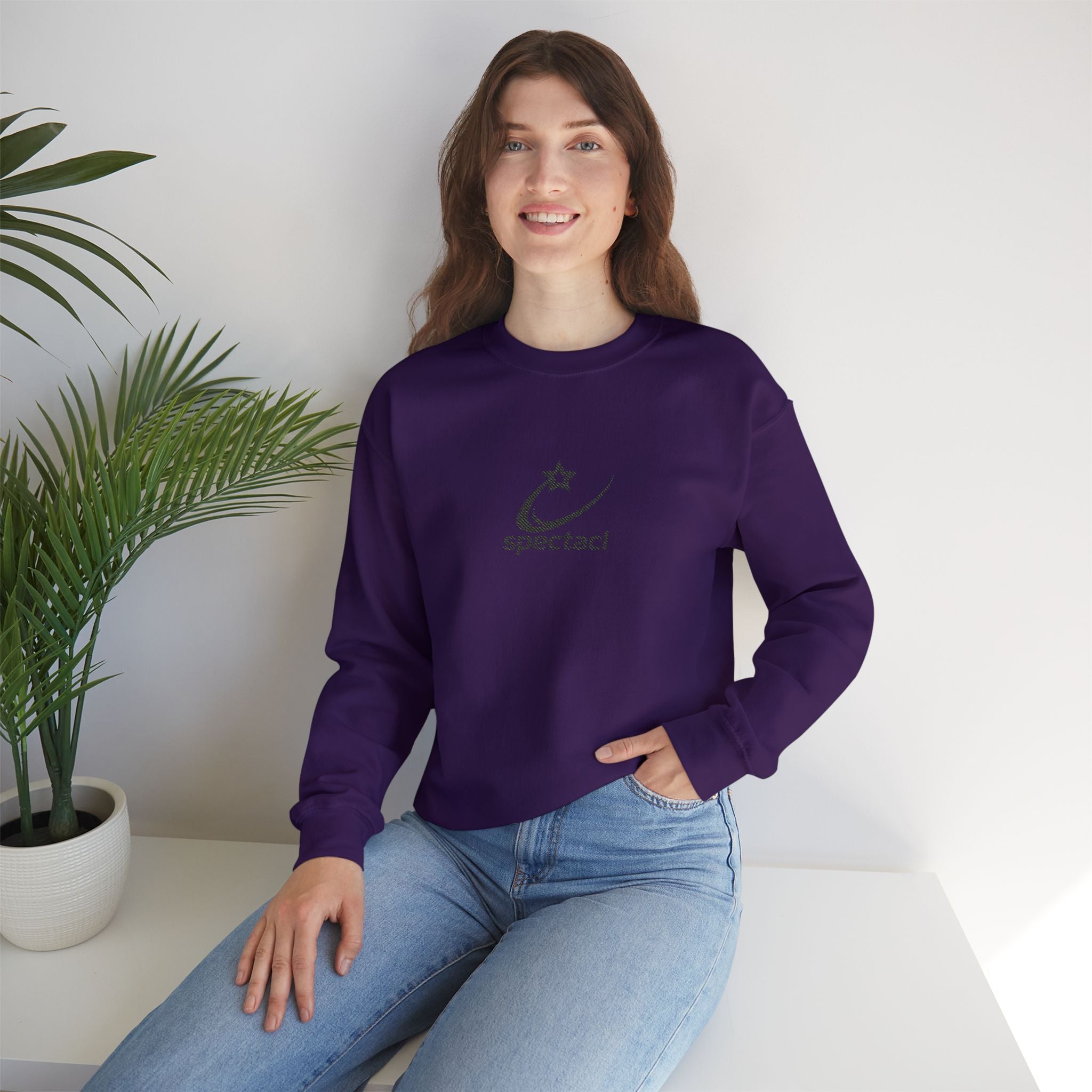 Spectacl Singature Logo Crewneck Sweatshirt embroidered